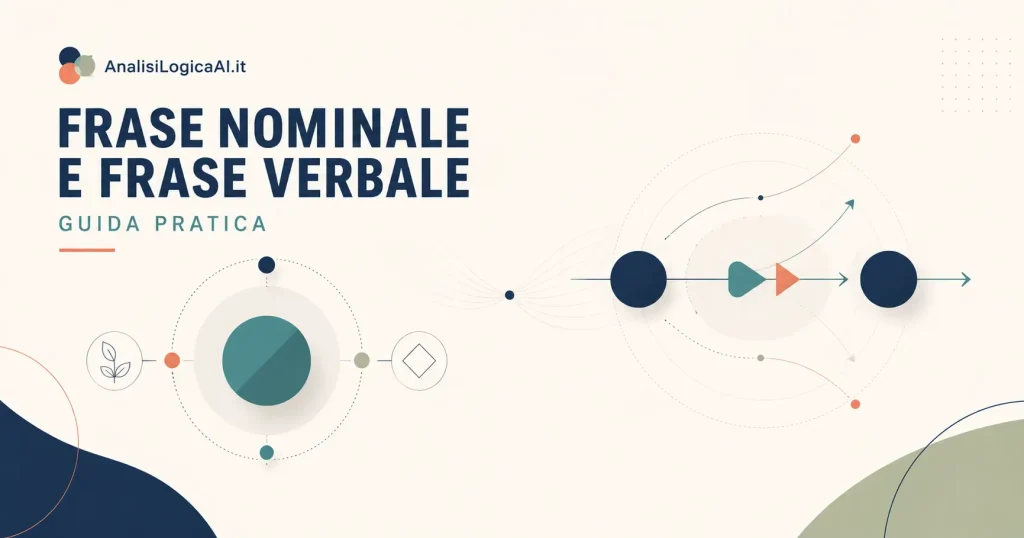 Frase Nominale e Frase Verbale