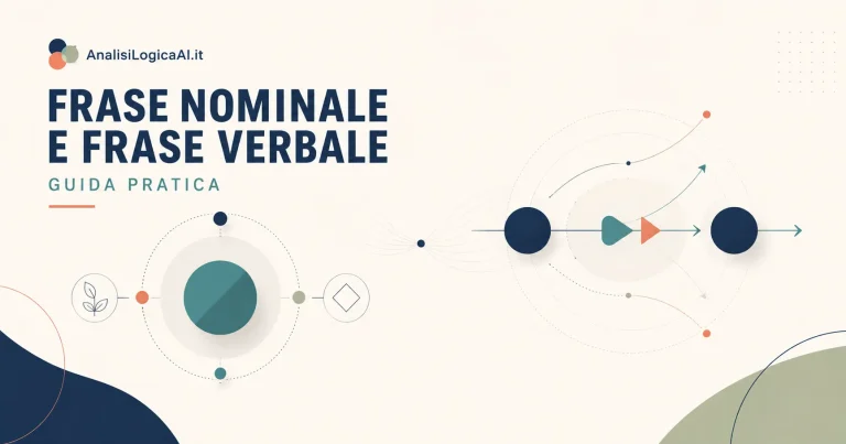 Frase Nominale e Frase Verbale